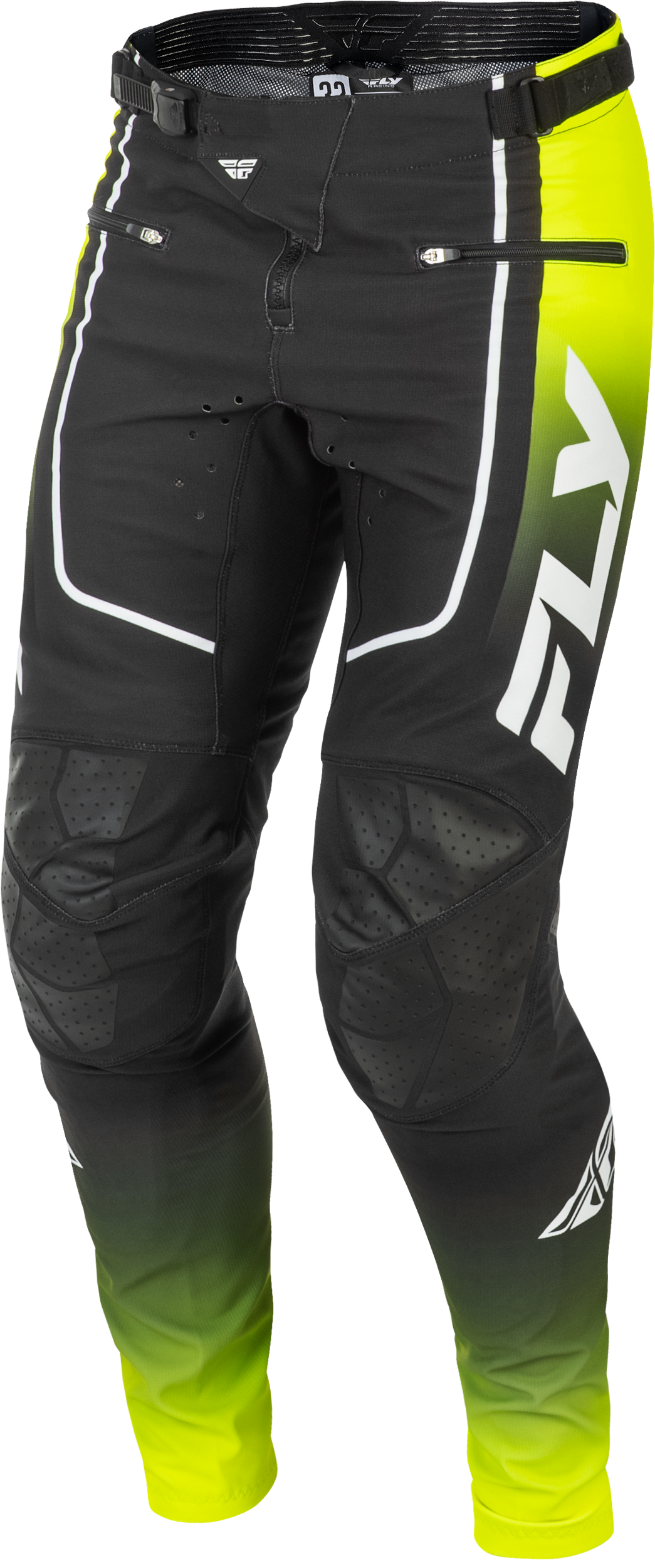 Fly Racing Youth Rayce Bicycle Pants - Lime/Black/White, Size US 22