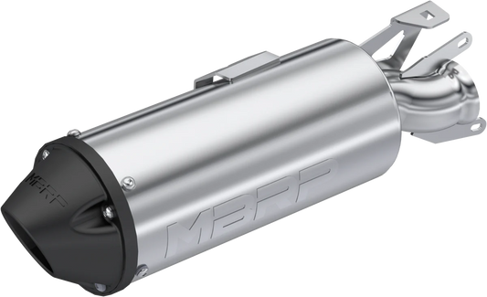 MBRP AT-9502PT Single Slip-On Exhaust System with 4.5-Inch Performance Muffler for Polaris Sportsman 570 Models