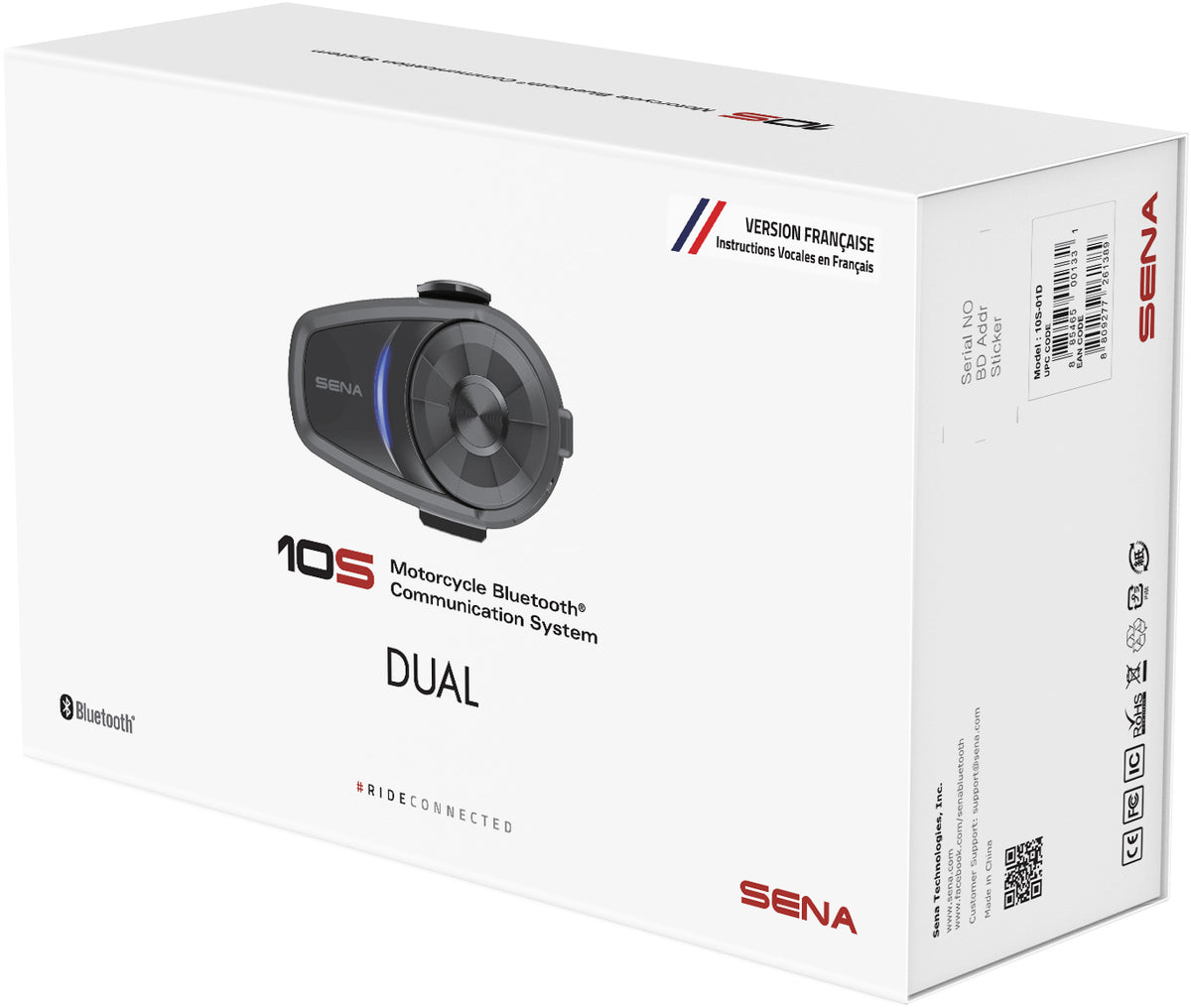 SENA 10S Motorcycle Bluetooth Communication System - Dual Pack