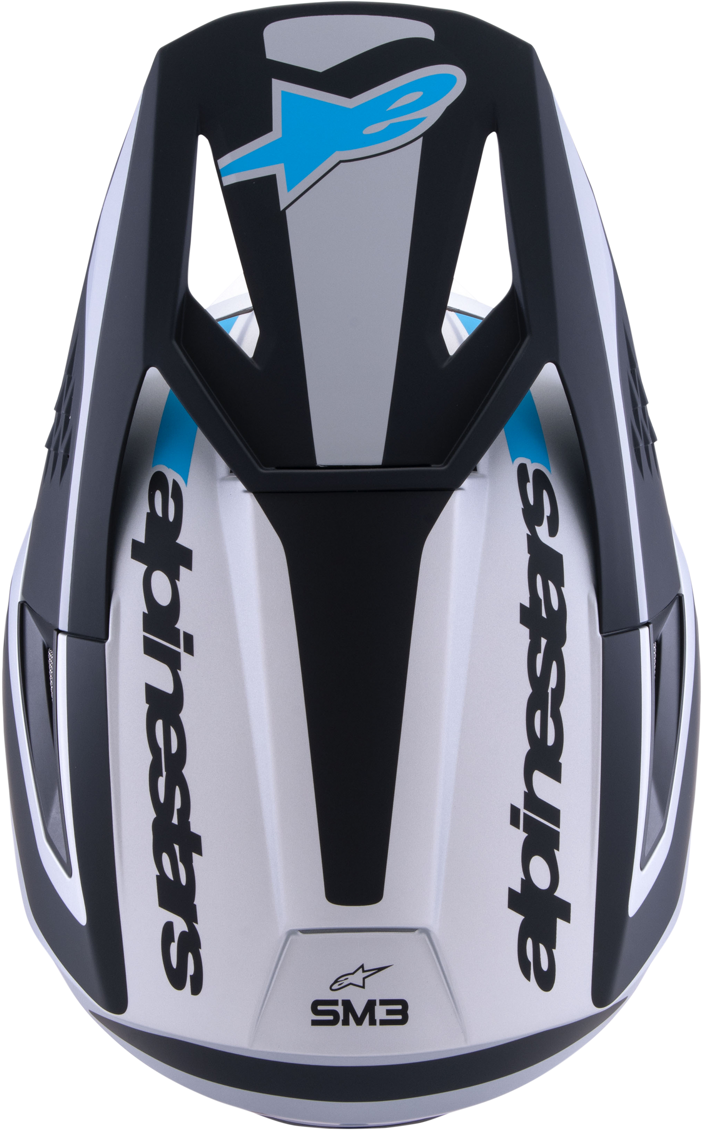 Alpinestars SM3 Off-Road Helmet 2X-Large Matte Silver/Blue/Black