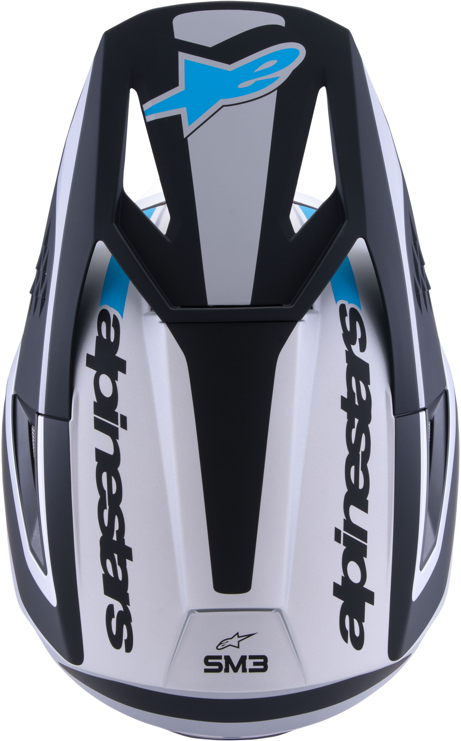 Alpinestars SM3 Off-Road Helmet 2X-Large Matte Silver/Blue/Black