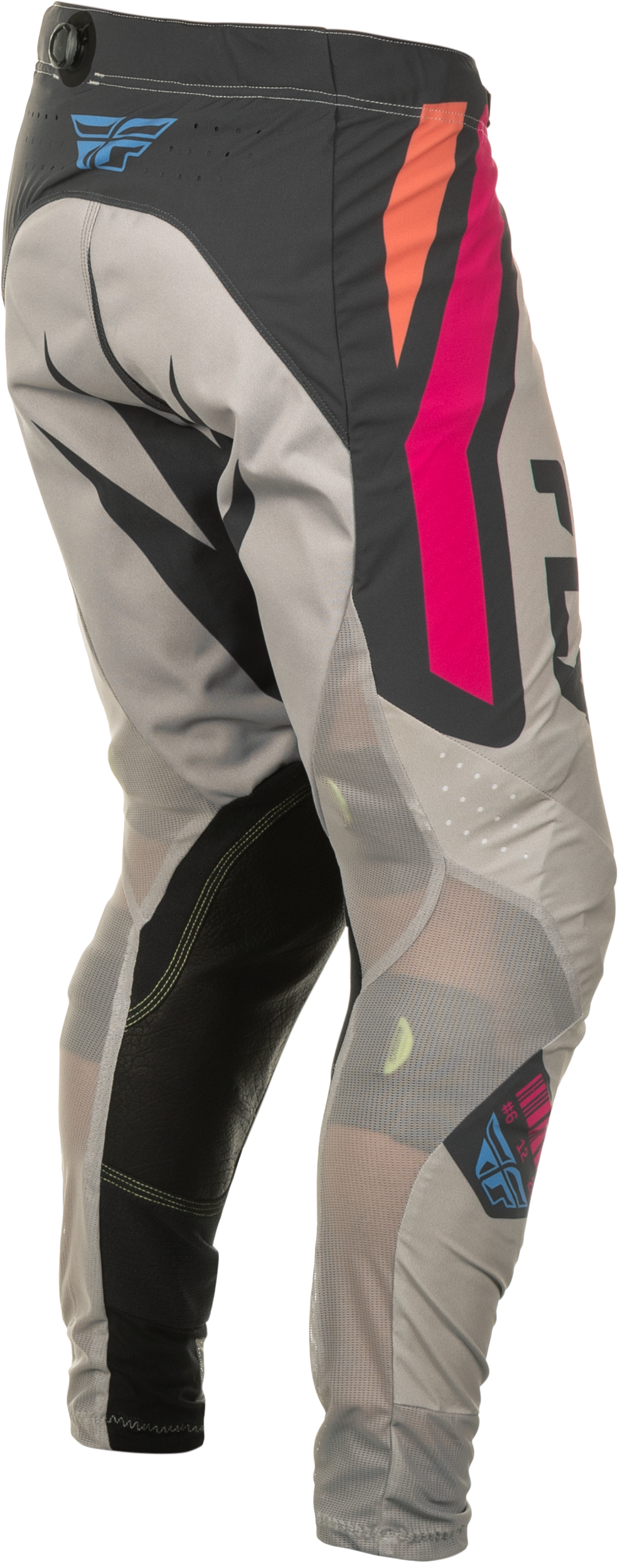 Fly Racing Lite Vice Offroad Pants for Men – Size US 30, Light Grey/Pink/Coral