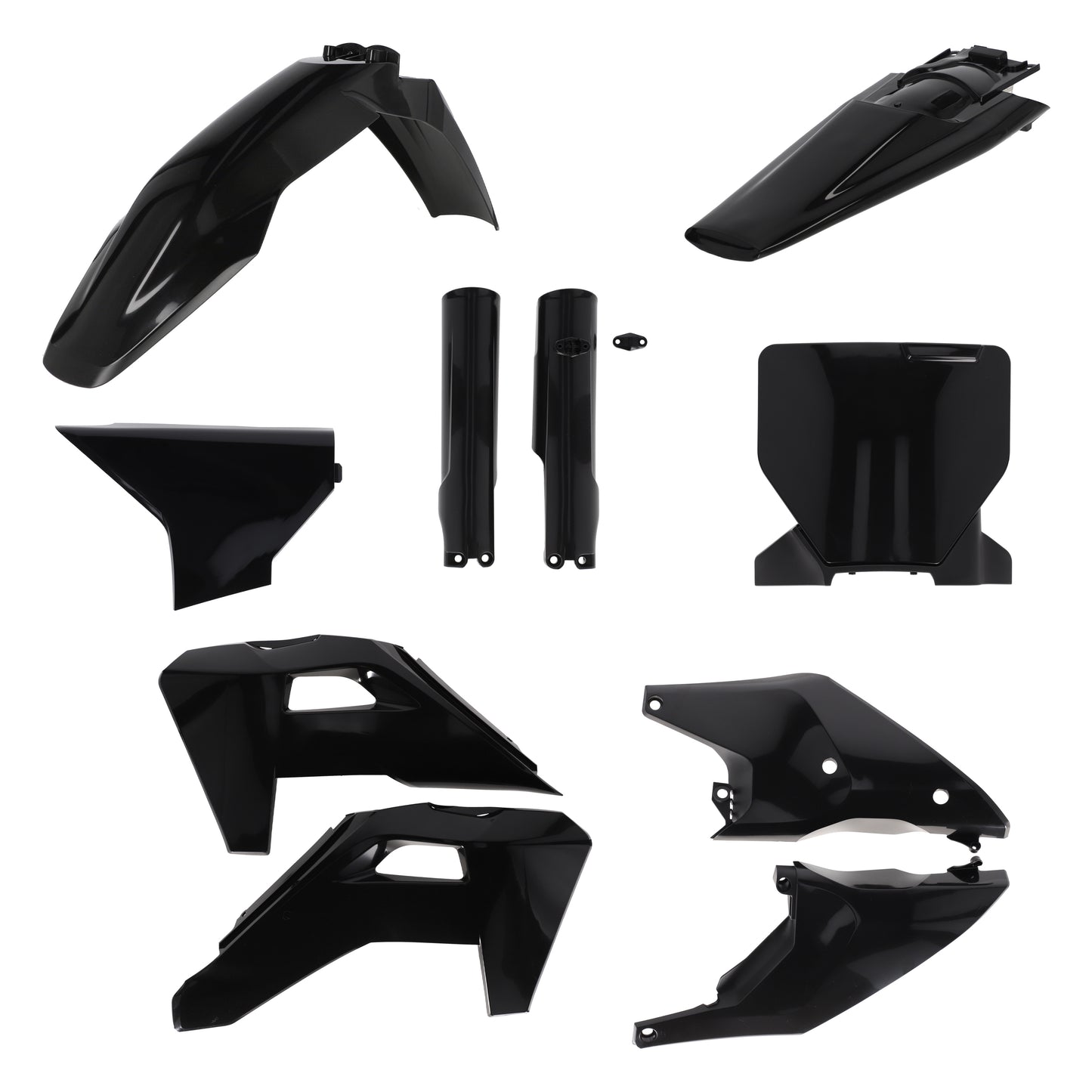 ACERBIS Plastic Kit Full Hus Black - Offroad Replacement Body Parts