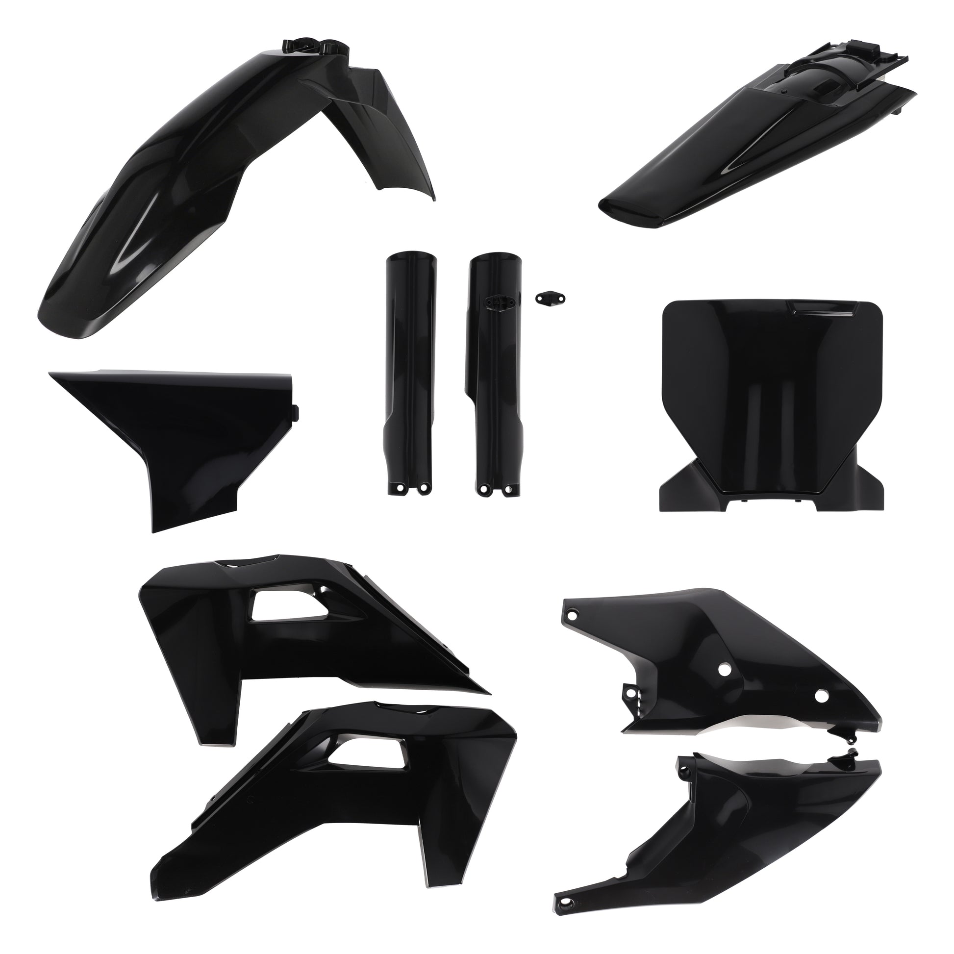 ACERBIS Plastic Kit Full Hus Black - Offroad Replacement Body Parts