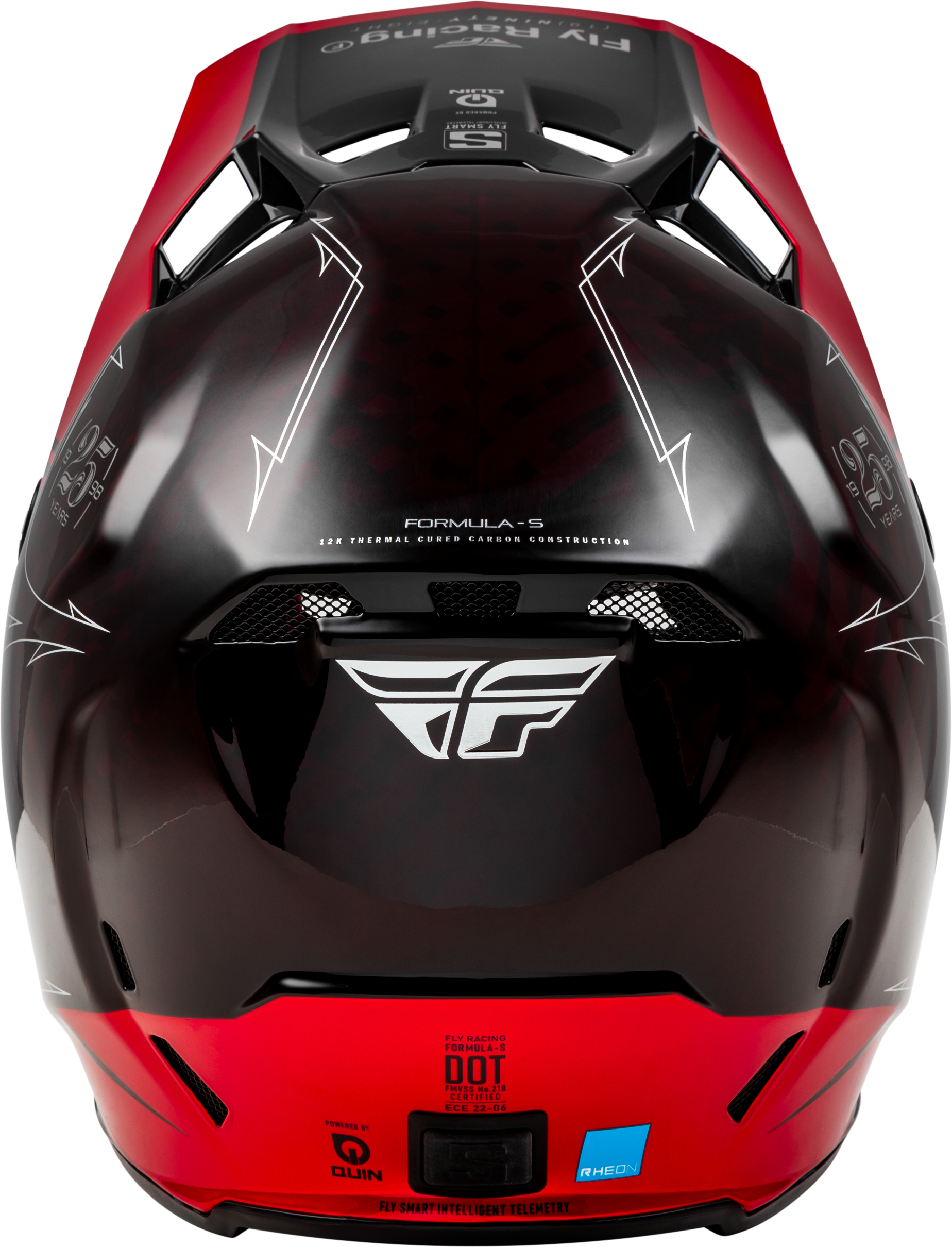 Fly Racing Formula S Carbon Legacy Helmet 2X-Large Black/Red Offroad Full-Face