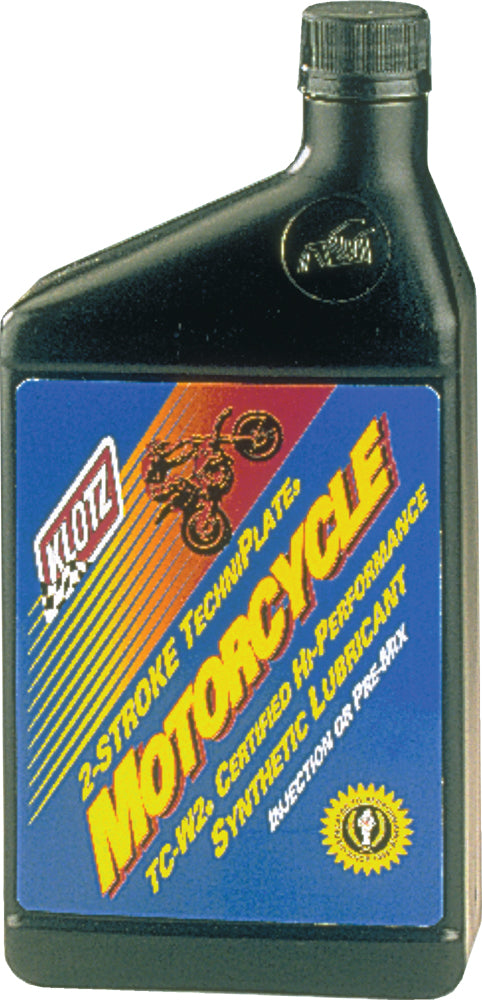 Klotz TC W2 Motorcycle Techniplate 32oz Engine Oil - High-Performance Fuel Blend for Power Valves