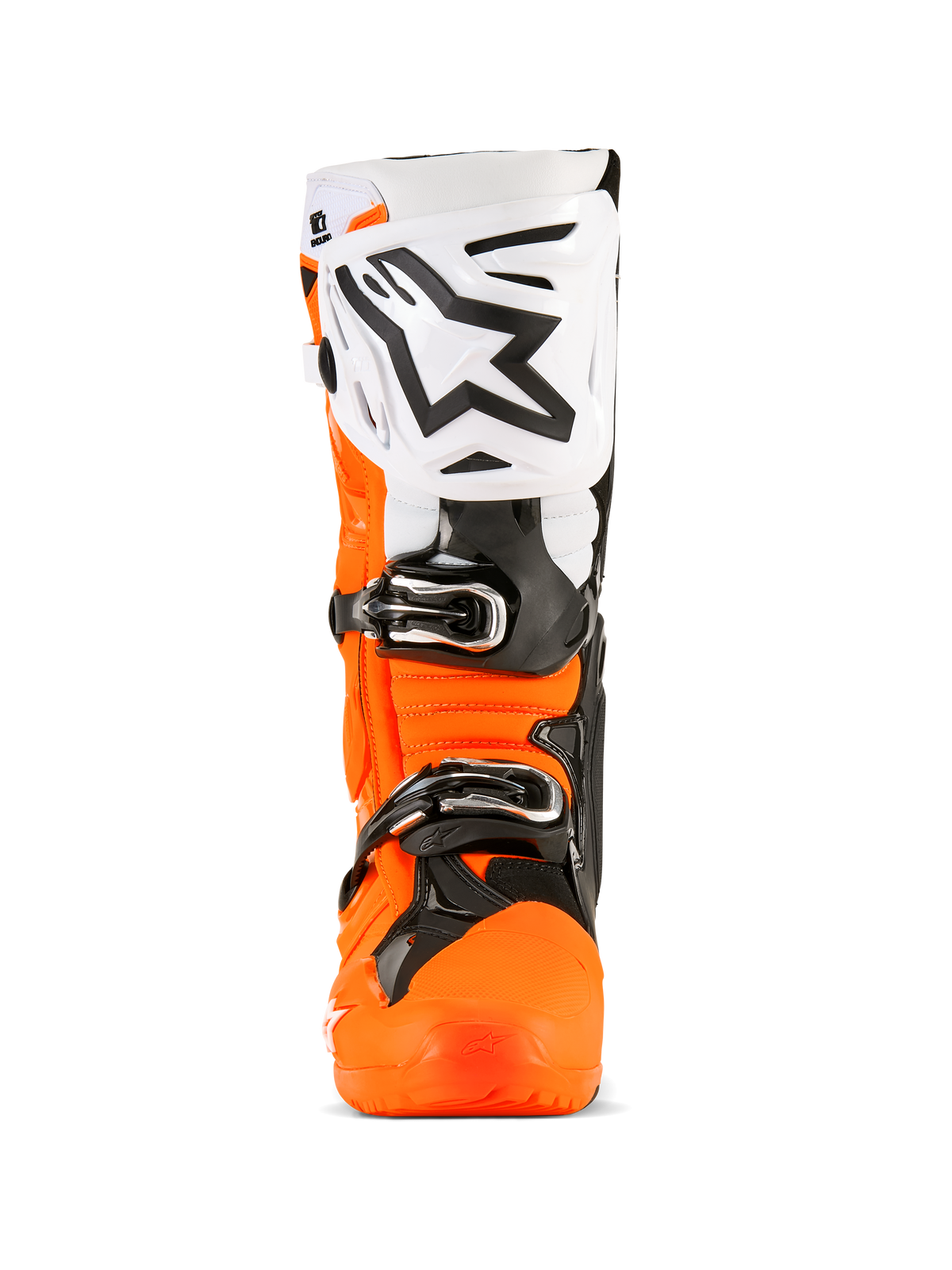 Alpinestars Tech 10 Enduro Boots US 11 Fluorescent Orange/Black/White – High-Performance Offroad Footwear