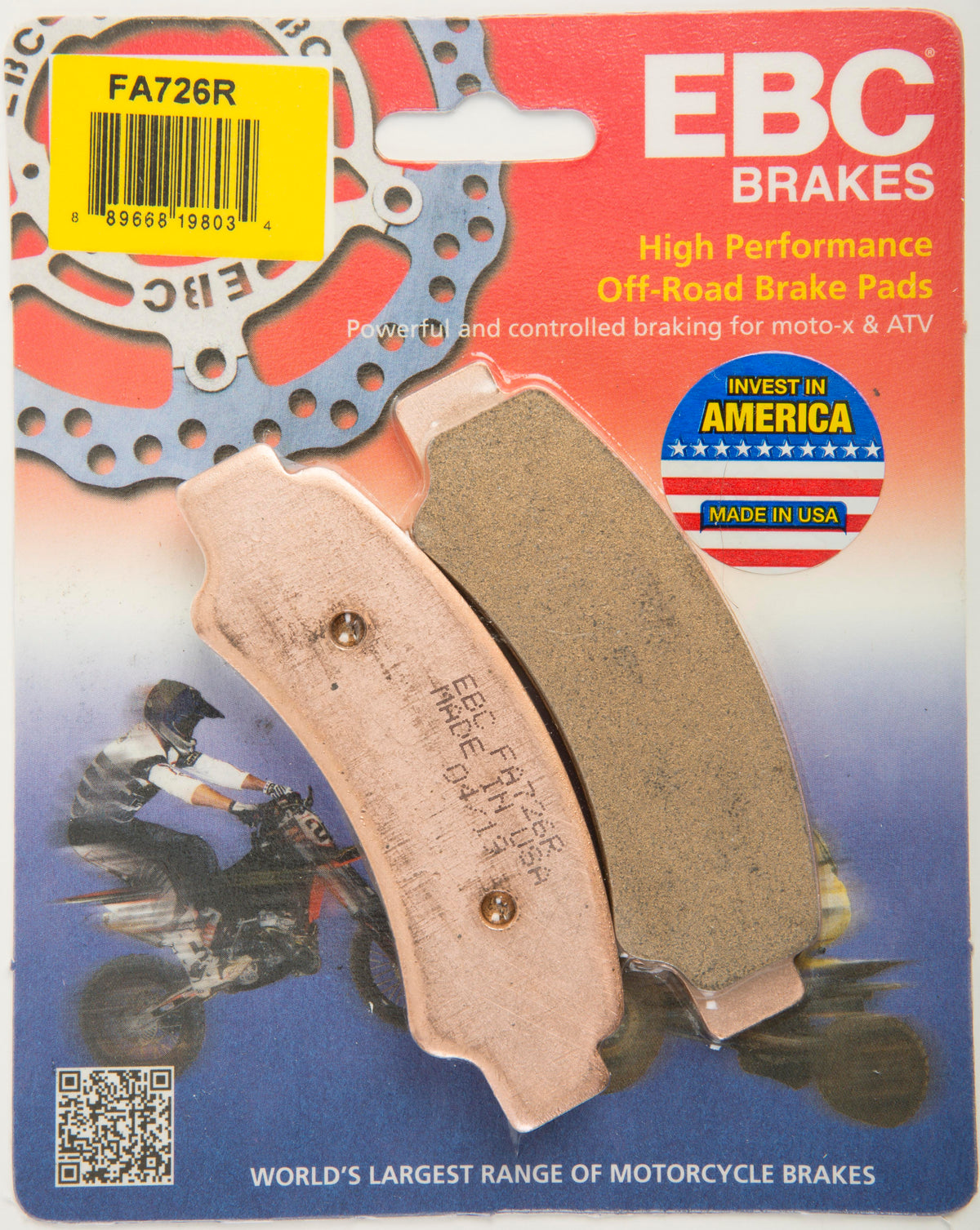 EBC Fa726R Sintered R Series Brake Pads for CF-MOTO ATV/UTV Models
