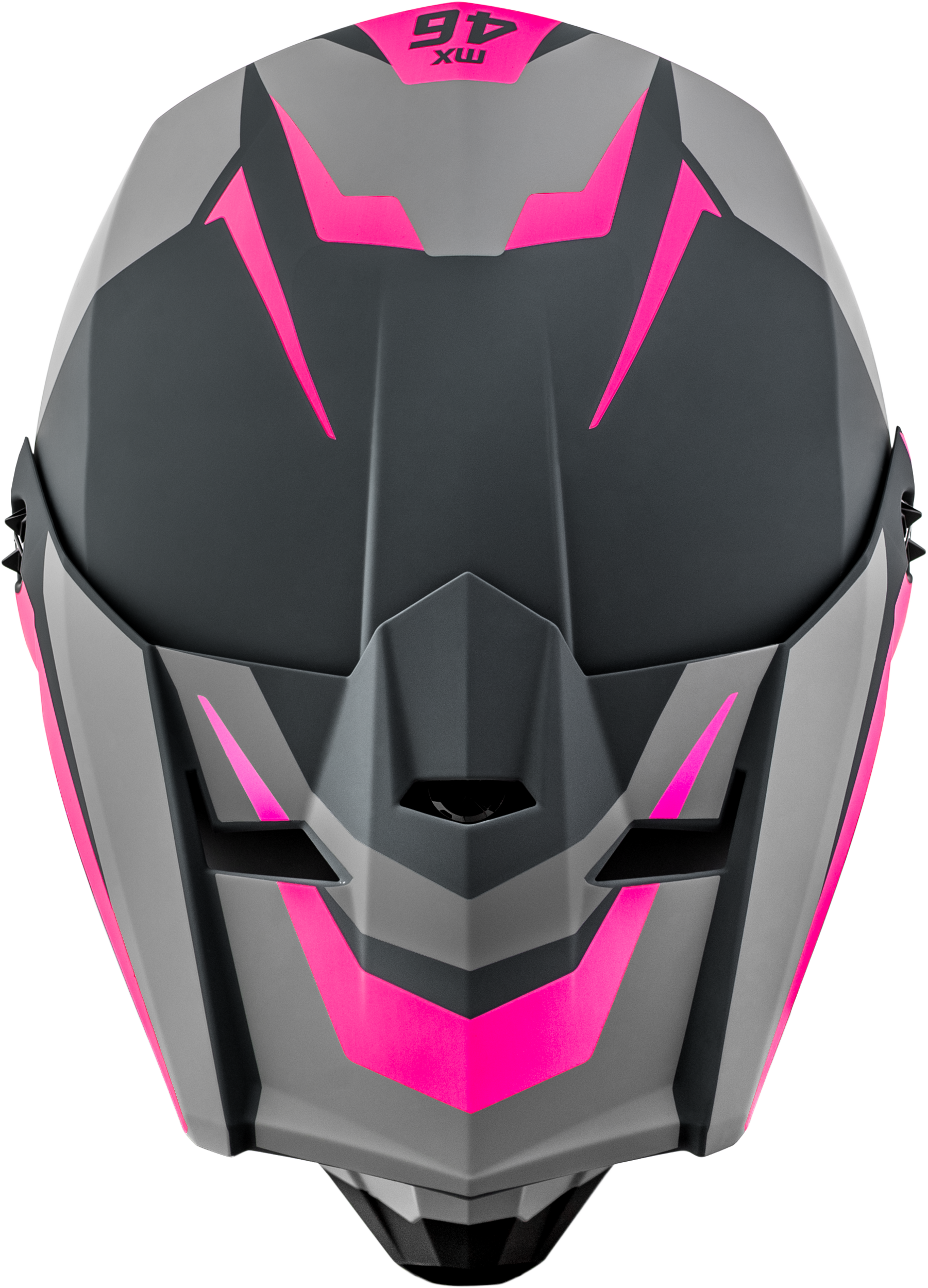 GMAX MX-46 Cyclus Off-Road Helmet - Large, Grey/Pink