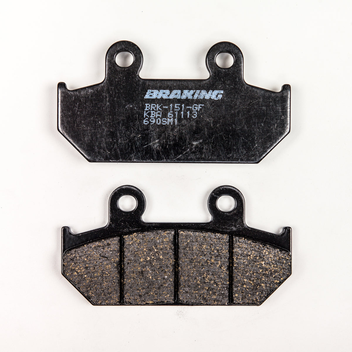 BRAKING Part Number 690SM1 Semi Metallic Brake Pad Set for Honda NX650 and VT600C Shadows