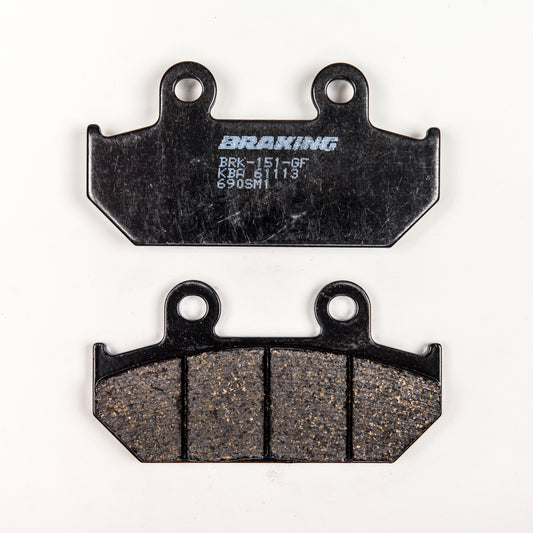 BRAKING Part Number 690SM1 Semi Metallic Brake Pad Set for Honda NX650 and VT600C Shadows