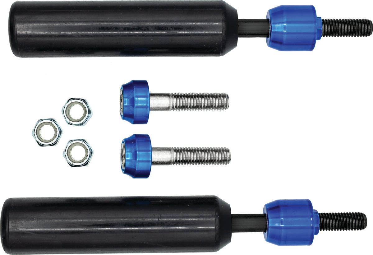 Santoro Fabworx Shock Mount Sliders Blue for Harley Dyna Models - Part SF50004