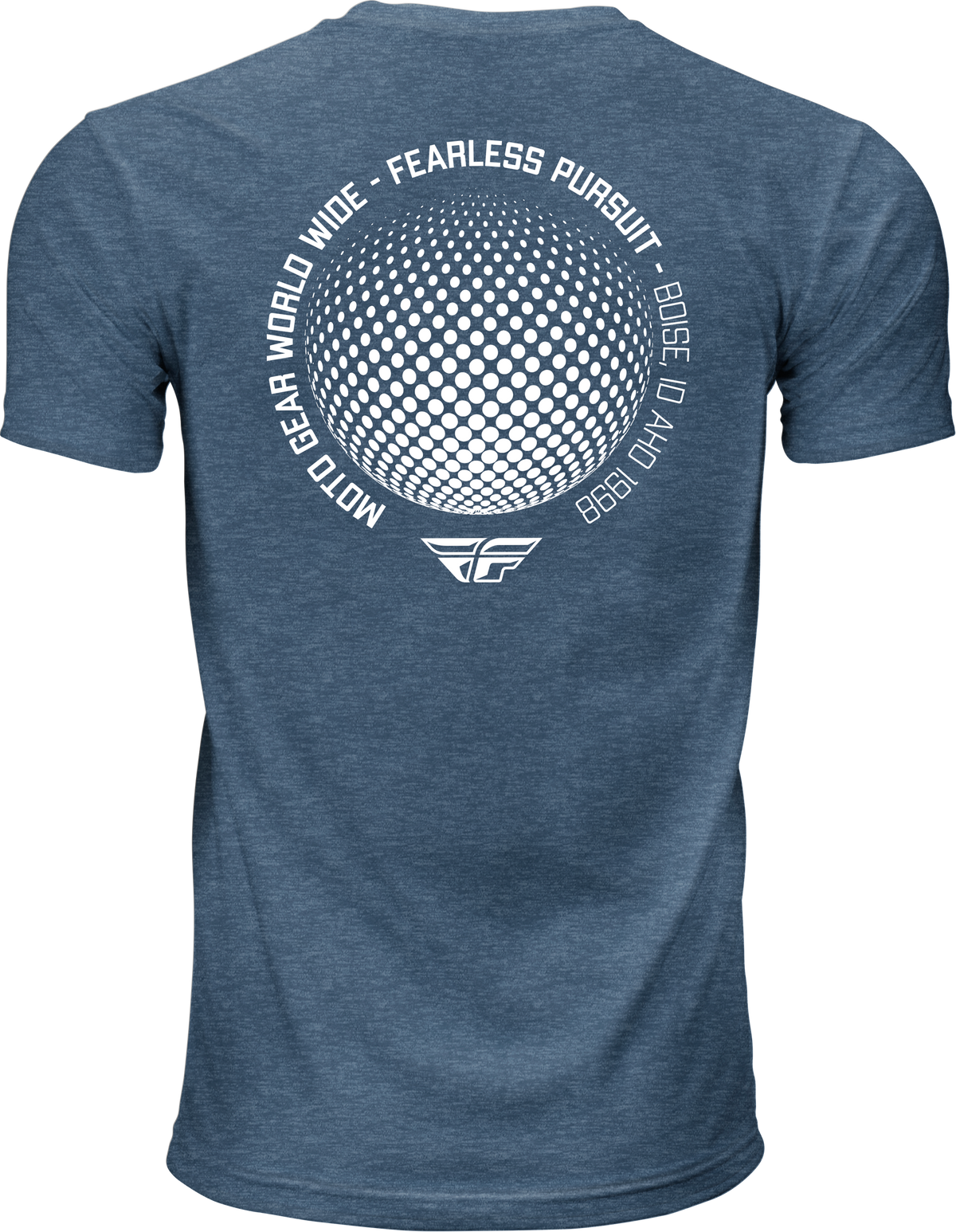 Fly Racing Worldwide Tee Blue X-Large - Comfortable Short Sleeve Shirt with Premium Fit