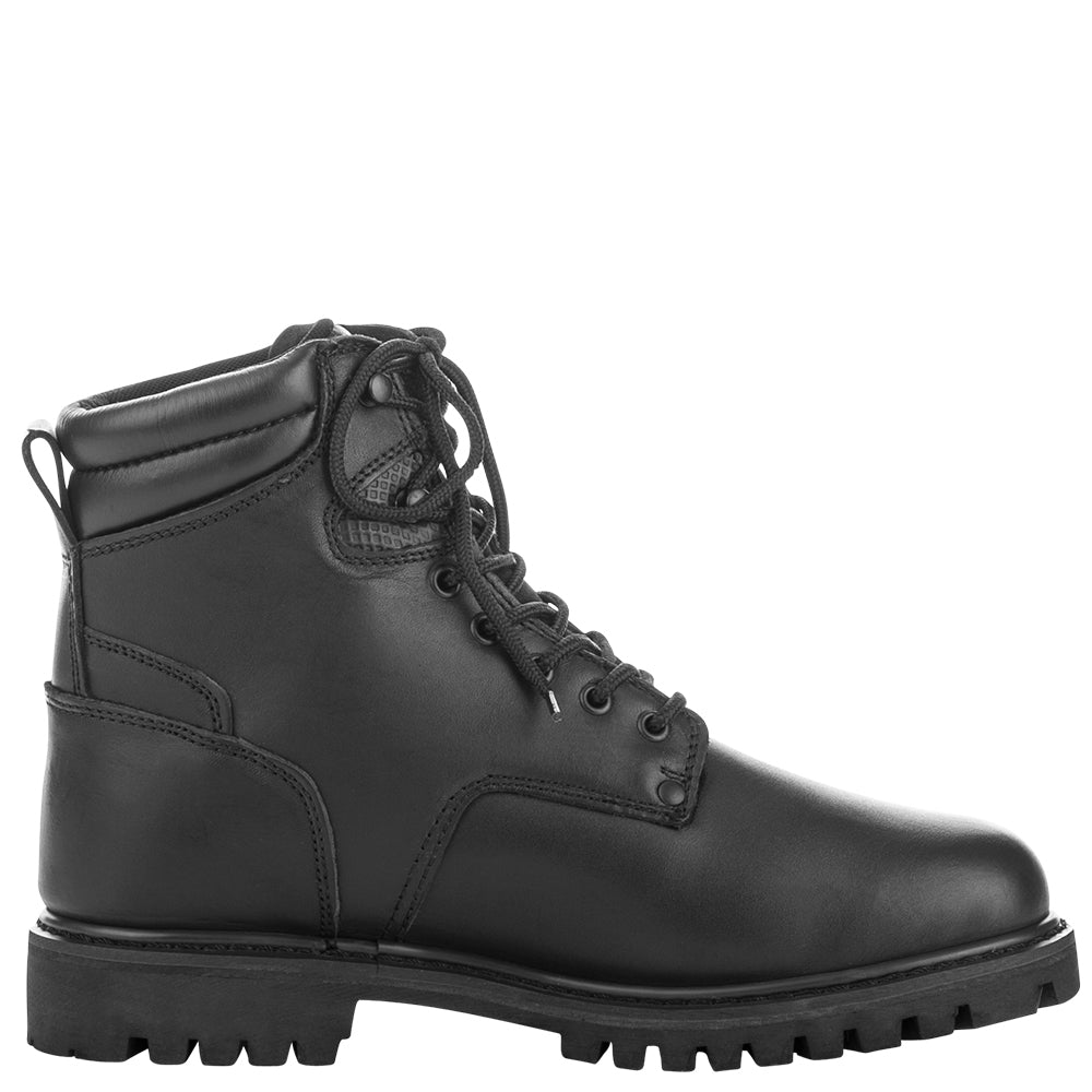 Highway 21 RPM Lace-Up Boots Size 10 – Black Full-Grain Leather Motorcycle Footwear