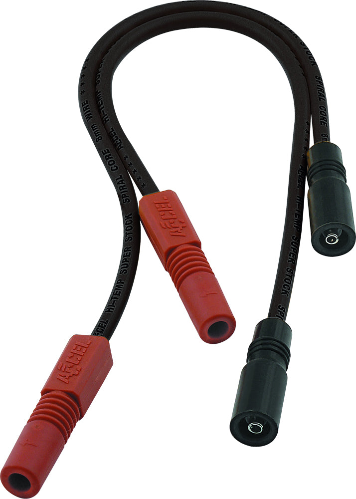 ACCEL Spiral Core Wire Set 8.0mm Black for Harley Davidson Twin Cam Models