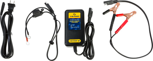 FIRE POWER 12V / 2 Amp Battery Charger HBC-LF0201 for Lead Acid, Gel, and Lithium Batteries