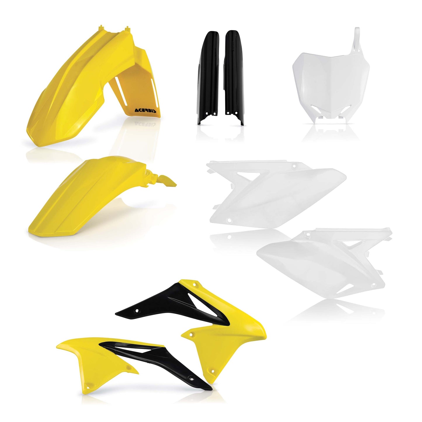 ACERBIS Full Plastic Body Kit for Suzuki RM-Z250 (2010-2018) - Yellow