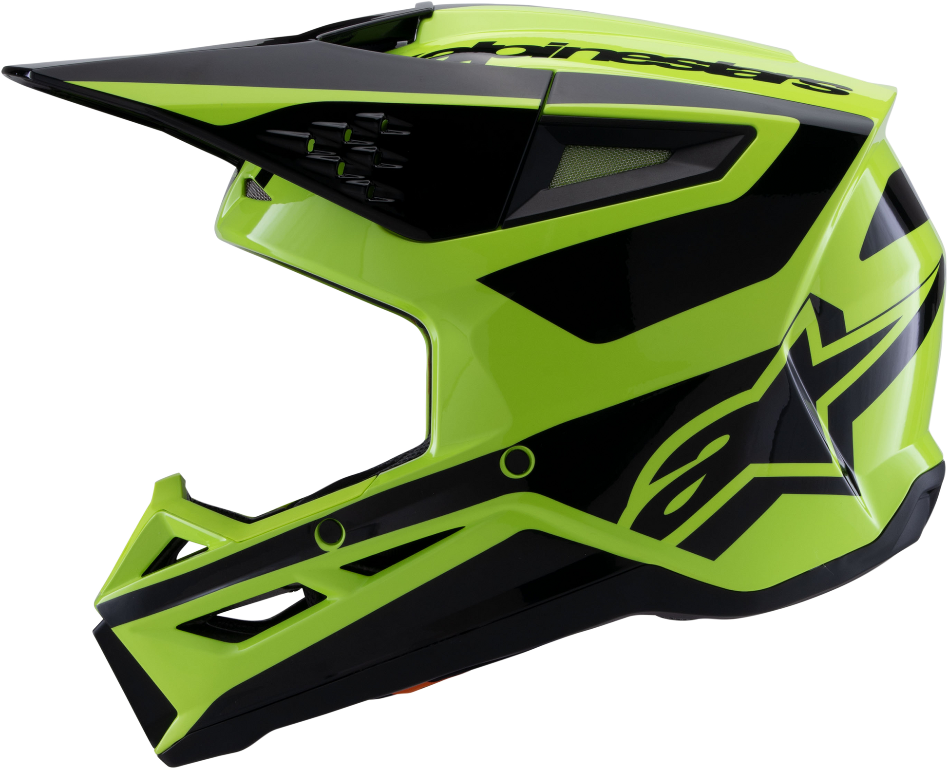 Alpinestars SM3 Heat Helmet Small Yellow Fluo/Black Gloss – Off-Road Safety and Performance