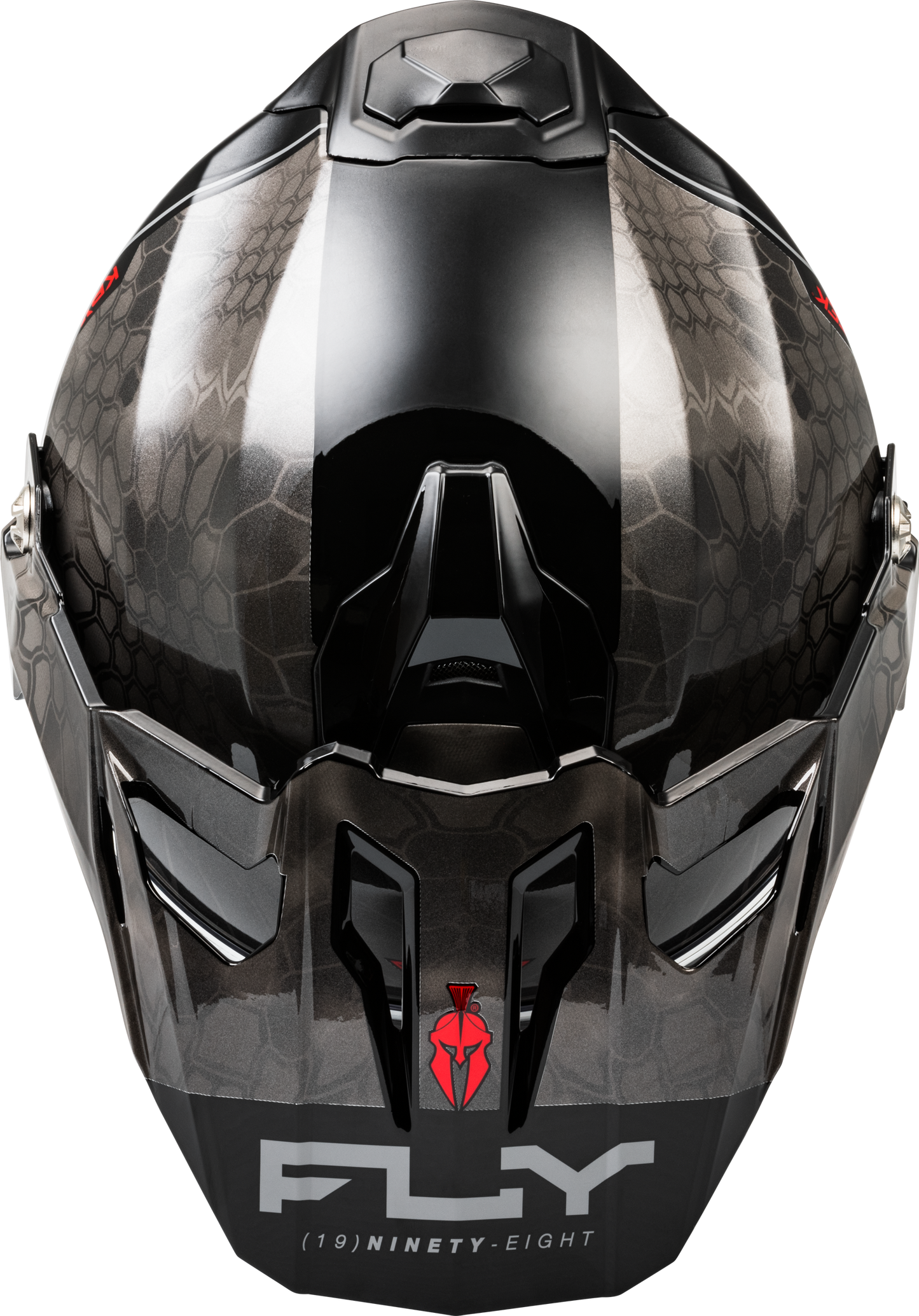 Fly Racing Trekker Kryptek Conceal Full-Face Helmet X-Large - Black, Grey & White for Offroad Riding