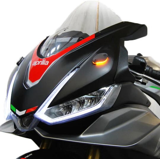 NEW RAGE CYCLES RSV4-MBO-21 Mirror Block Off Turn Signals for Aprilia RSV4 1100 (2021-2023)