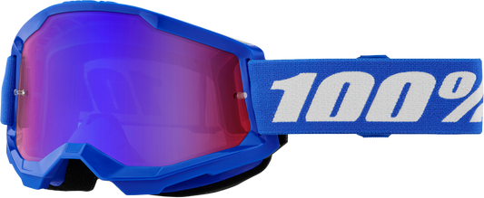 100-Percent Strata 2 Goggle Blue Mirror Red/Blue Lens - Offroad Performance Eyewear