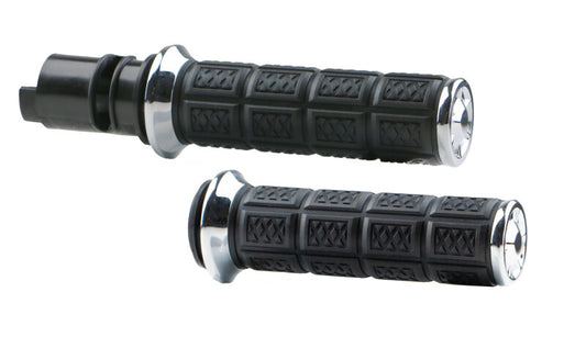 Kuryakyn Enygma Grips Throttle-By-Wire Chrome