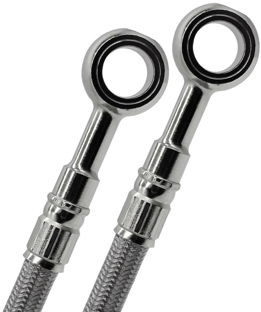 GBRAKES Stainless Steel Brake Cable Kit for Front and Rear - Street Control Cables