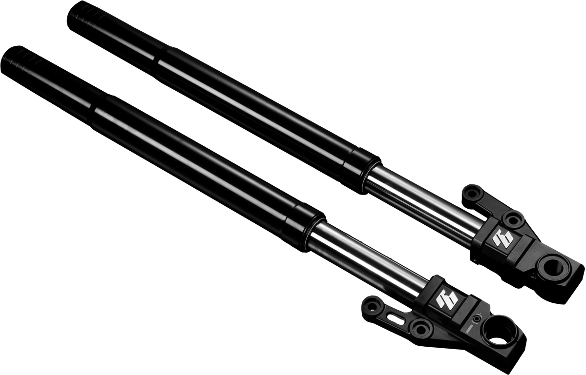 RACING BROTHERS Bishop 43mm Inverted Forks for Harley-Davidson FXLR – Lightweight and Adjustable Suspension Upgrade