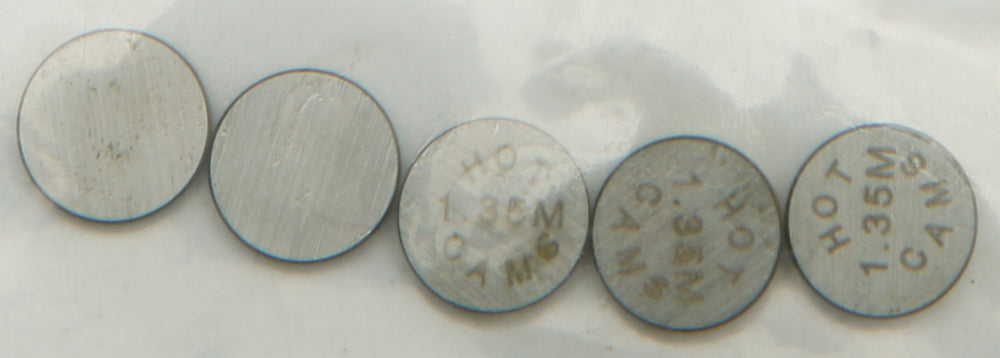 HOT CAMS Valve Shims 7.48x1.35mm 5-Pack for Yamaha YZ250FX and Honda CRF250R