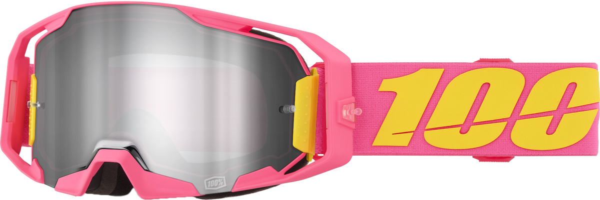 100-Percent Armatic Offroad MX Goggle with Purple Mirror Lens