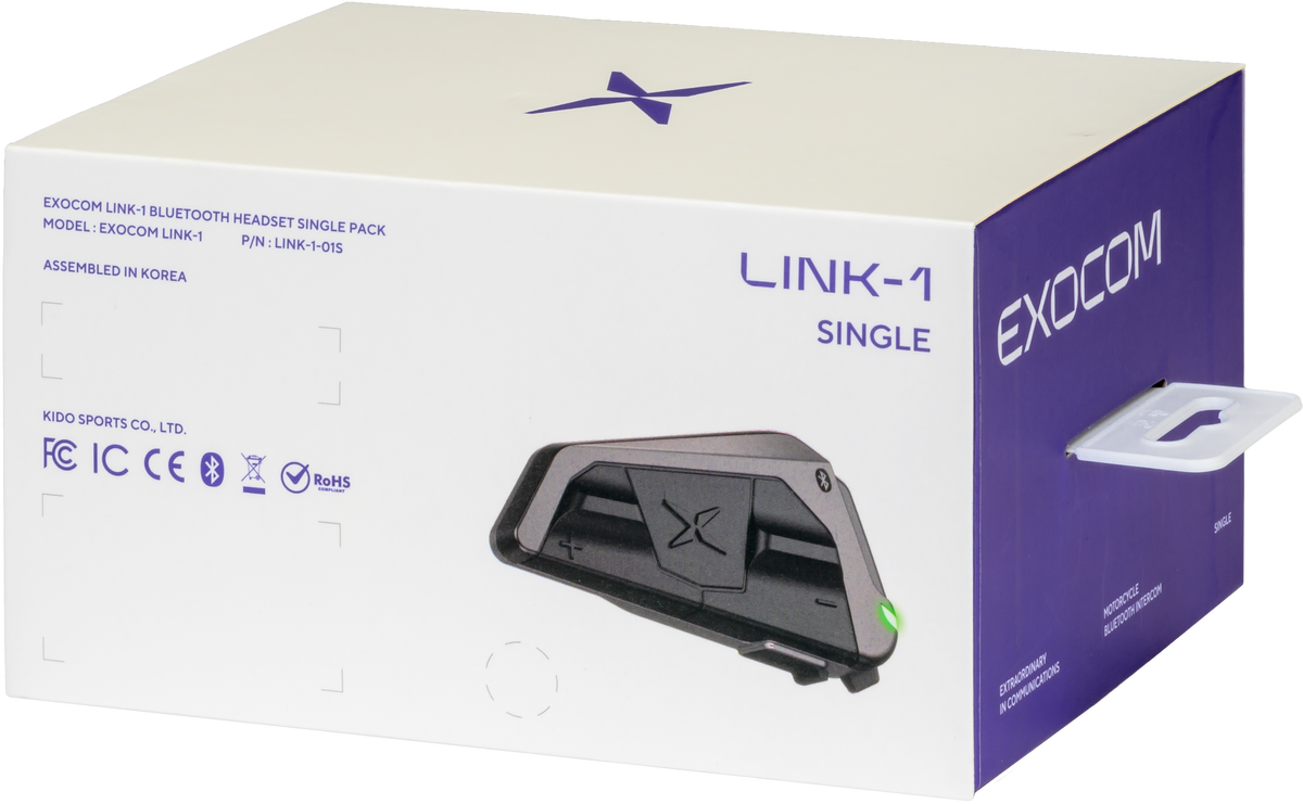 Exocom Link 1 Bluetooth Communicator (Single Pack) - Universal Audio & Electronics Accessory