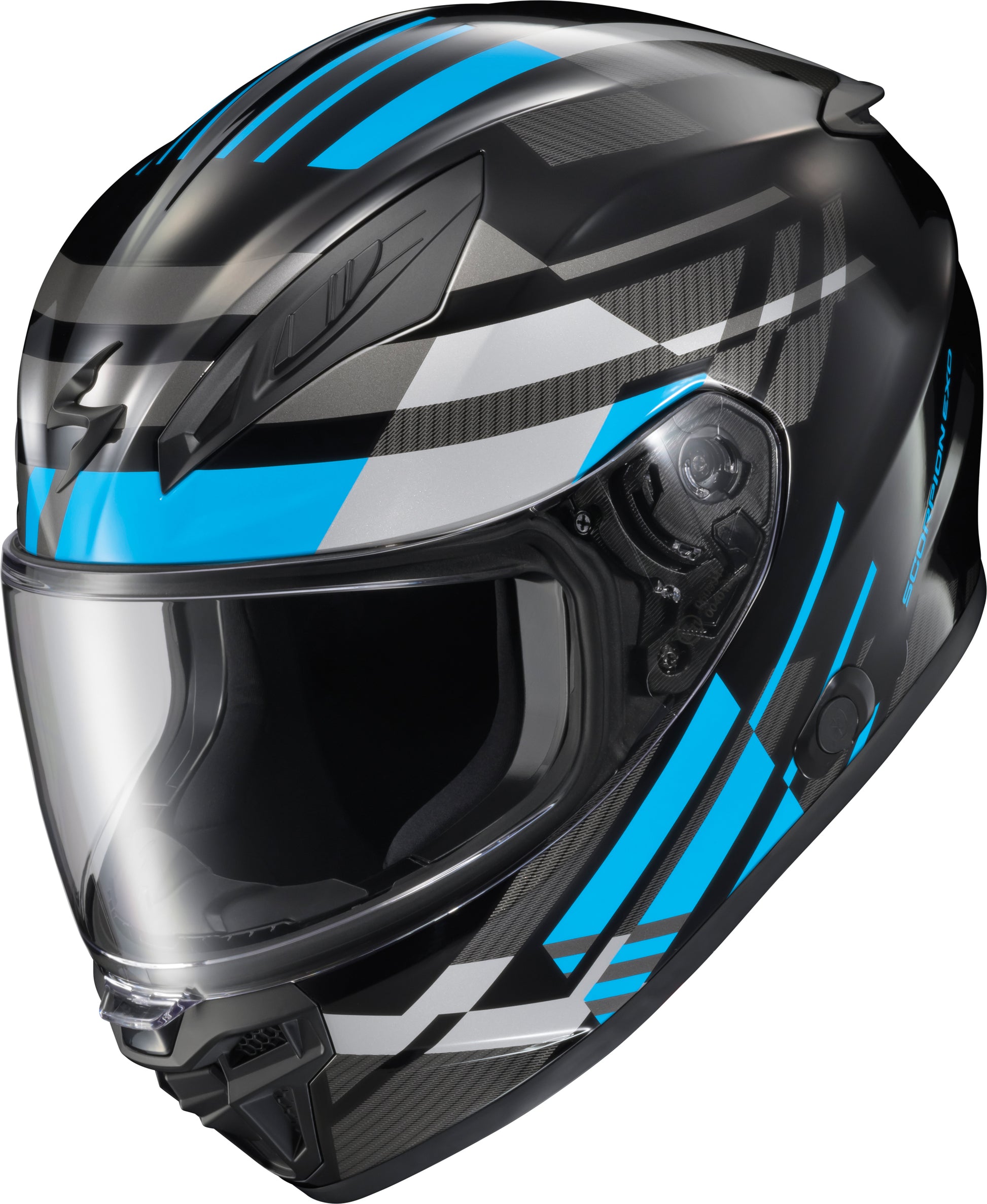 Scorpion EXO Exo R430 Full Face Helmet Light Blue Large - Advanced Snell & DOT Certified Street Helmet