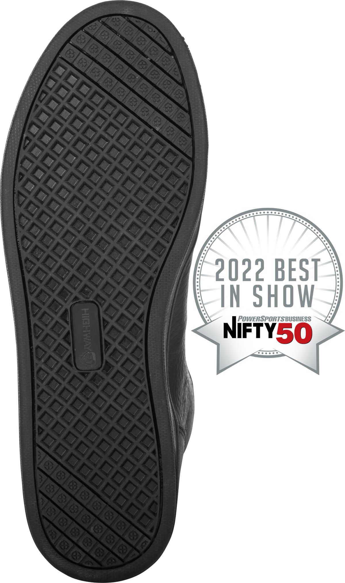 Highway 21 Axle Leather Waterproof Shoes for V-Twin Motorcycles, Size US 06