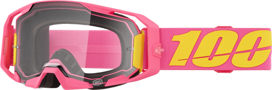 100-Percent Armatic Offroad MX Goggle with Clear Lens and Quick-Release System