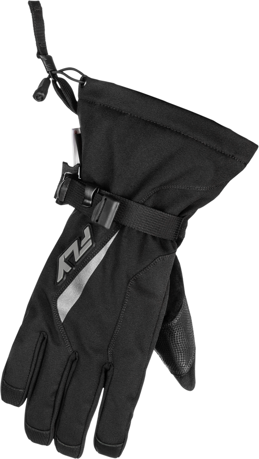 Fly Racing Title Gauntlet Snow Gloves for Cold Weather Riding - Large Black/Grey
