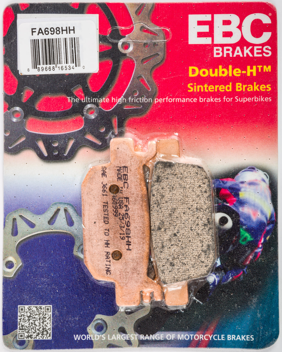 EBC Fa698hh Double H Sintered Brake Pads for Street Vehicles