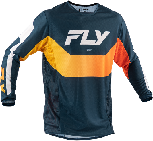 Fly Racing Kinetic Mesh Jersey Navy/Orange X-Large for Offroad Riding