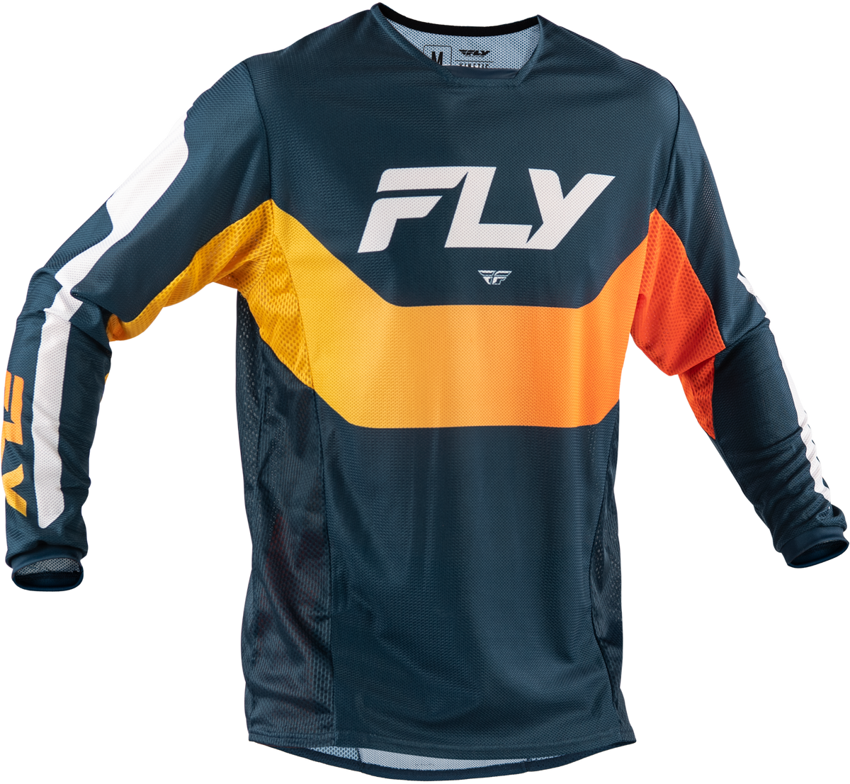Fly Racing Kinetic Mesh Jersey Navy and Orange 2X-Large for Offroad Riding