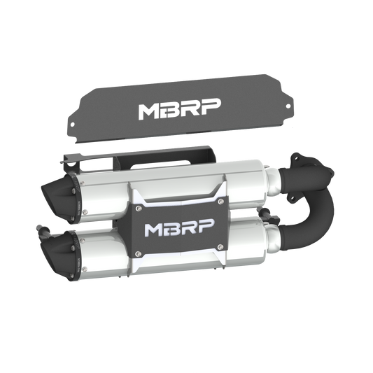 MBRP Dual Stacked Slip-On System with Performance Muffler for 2020 Polaris RZR Pro XP
