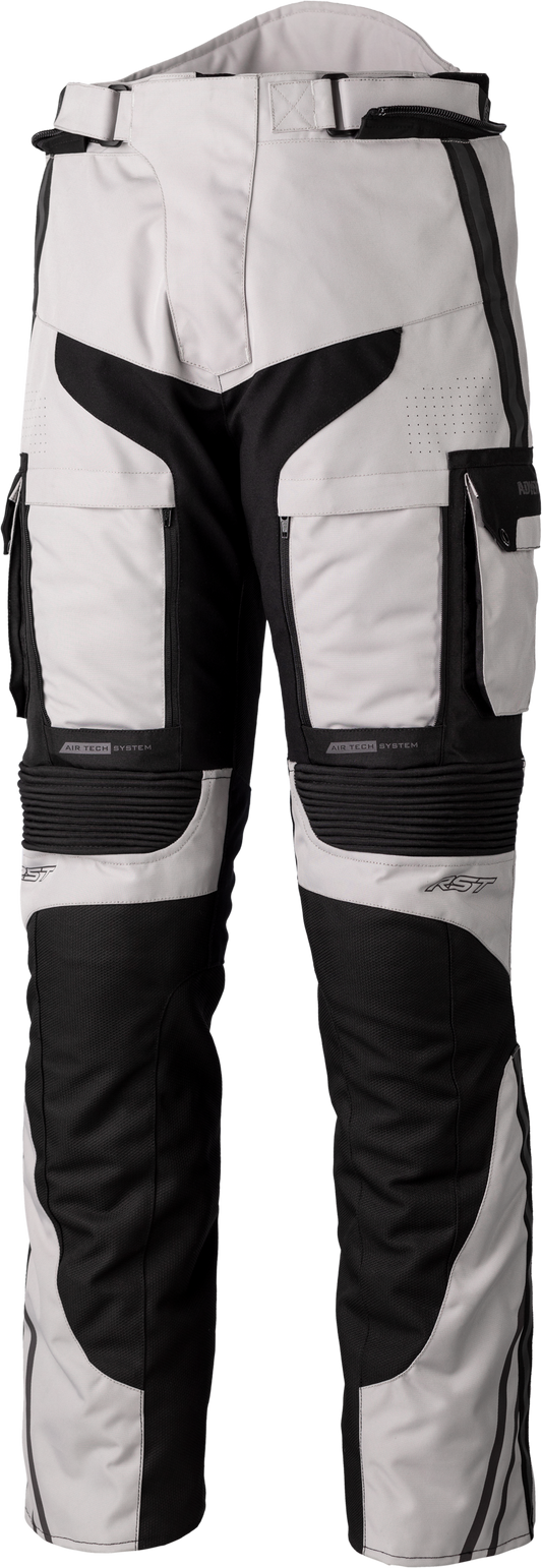 RST Pro Series Adventure-X Textile Pants for Street Riding - Silver/Black, US 30