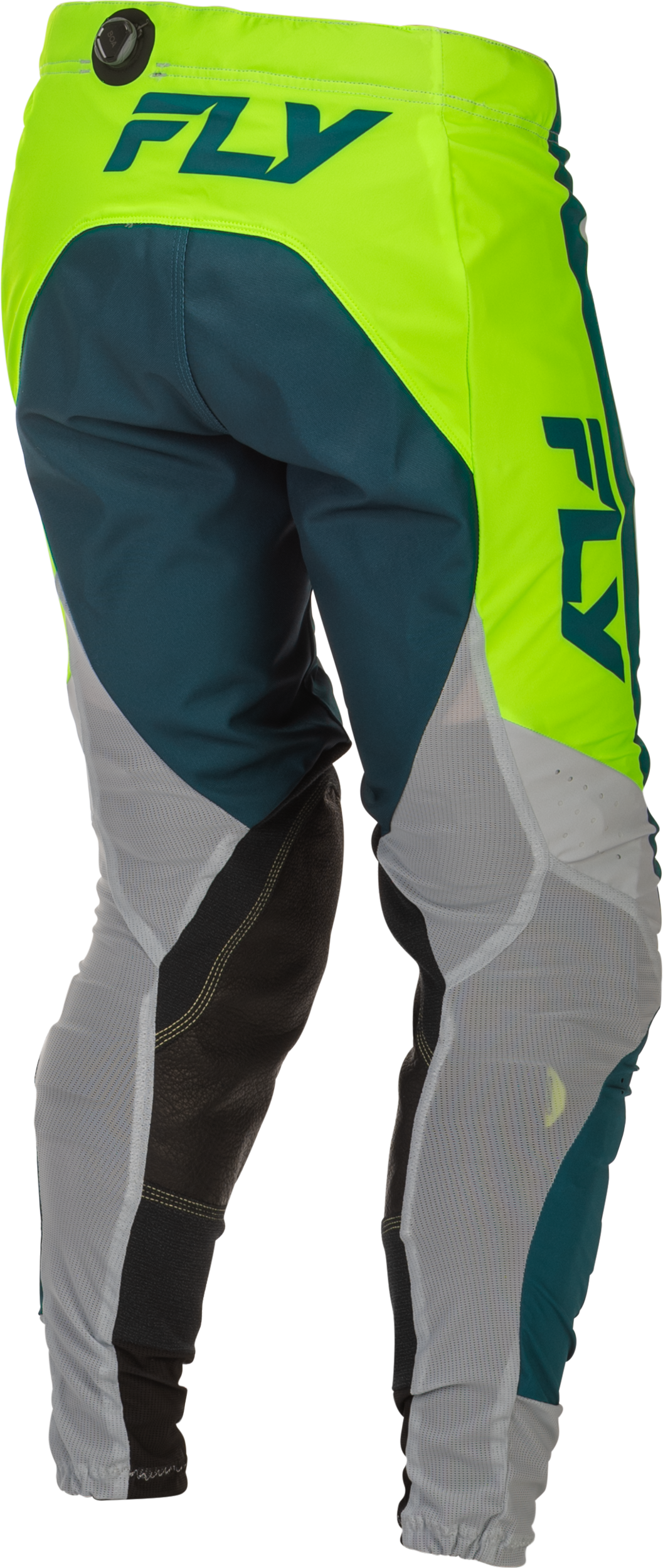 Fly Racing Youth Lite Offroad Pants – Size 26, Grey/Lime/Teal