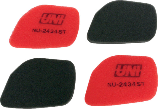 UNI NU-2434ST Multi-Stage Competition Air Filter for Suzuki RM Series and Offroad Motorcycles