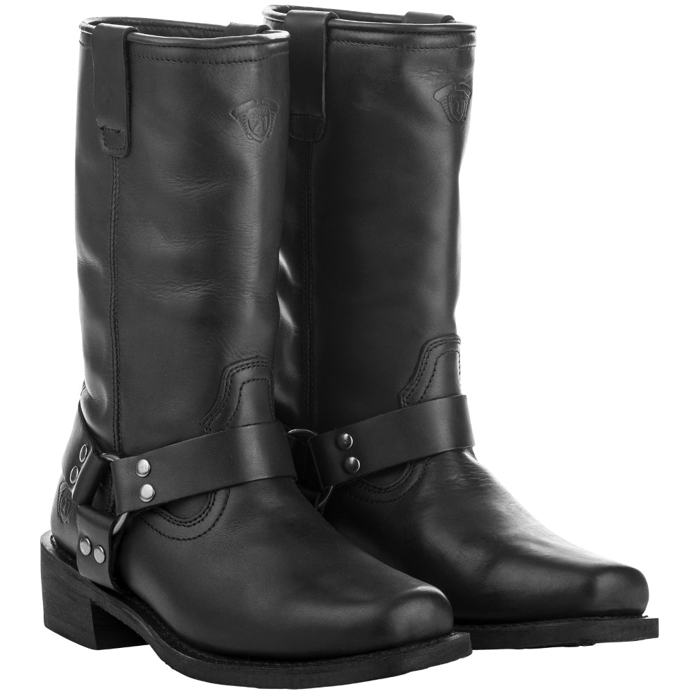 Highway 21 Spark Boots Size 14 - Durable Full-Grain Leather V-Twin Motorcycle Footwear