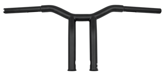 BURLY BRAND Dominator Raked Handlebar 10 inch Matte Black for Harley Davidson XL & FXR Models
