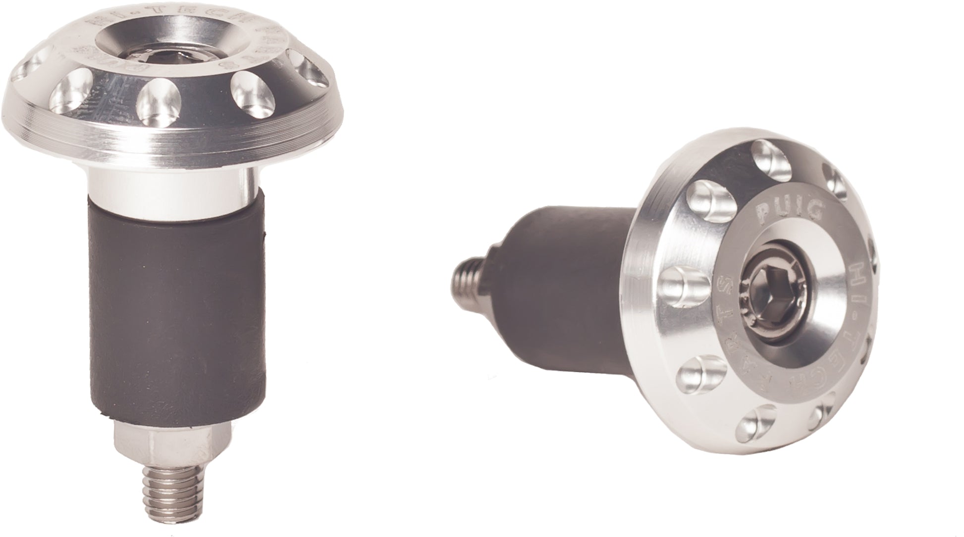 PUIG Bar Ends Race Universal Silver for Motorcycle Handlebars & Controls