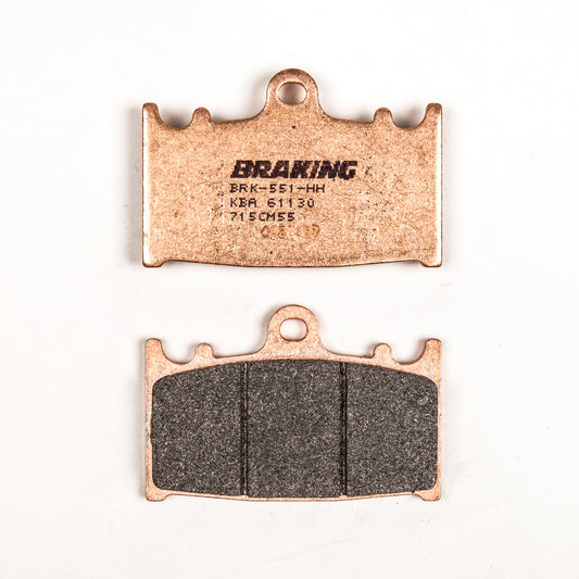 BRAKING Sintered Metal Front Brake Pad Set for Kawasaki and More - Model 715CM55