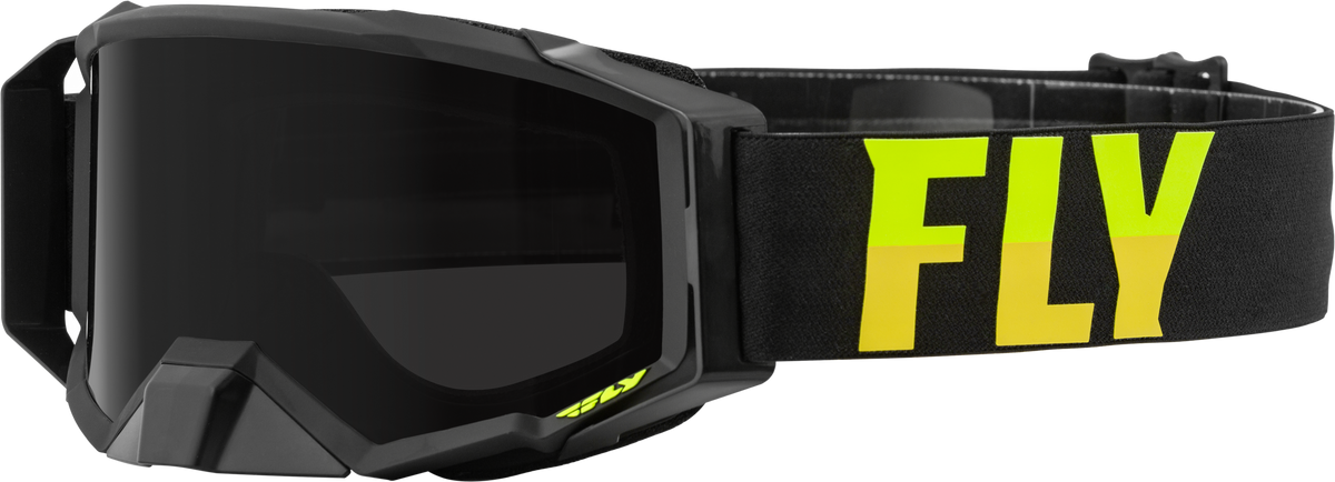 Fly Racing Zone Pro Watercraft Goggles with Dark Smoke Hydro Lens – Black and Hi-Vis
