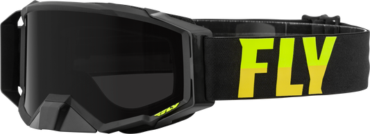 Fly Racing Zone Pro Watercraft Goggles with Dark Smoke Hydro Lens – Black and Hi-Vis