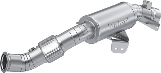 MBRP Part No. AT-9219PT Single Slip-On Turbo Back Exhaust System with 3-Inch Performance Muffler for 2024 Can-Am Maverick R