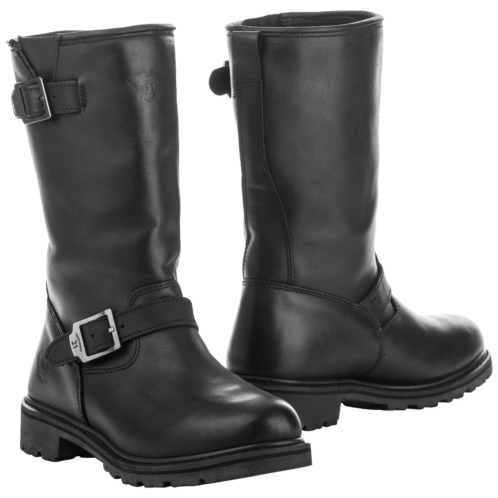 Highway 21 Primary Engineer Boots Size 10 – Waterproof Leather Work Boots with Removable Insoles and 2-Year Warranty